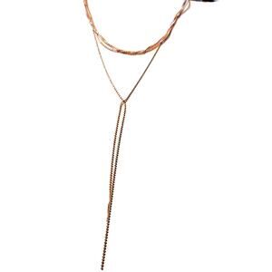 Rose Gold For the Dreamers "8 Other Reasons" 9 Lives  Y Choker Necklace